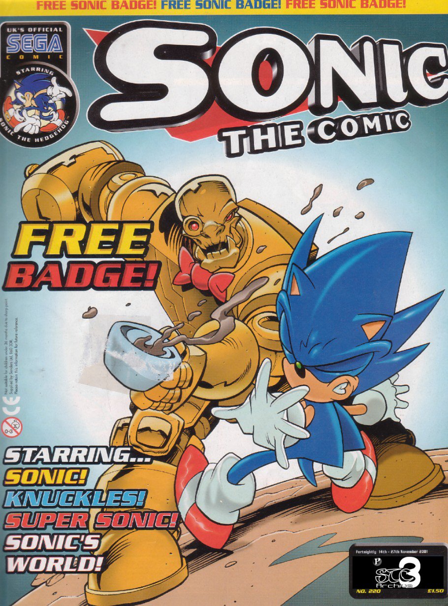 Sonic - The Comic Issue No. 220 Cover Page